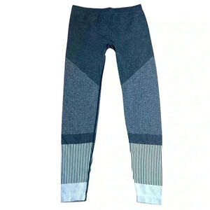 Gap Fit Motion Seamless Leggings Medium Grey Colorblock Yoga Pants